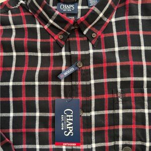 CHAPS Men’s Go Untucked Flannel Shirt